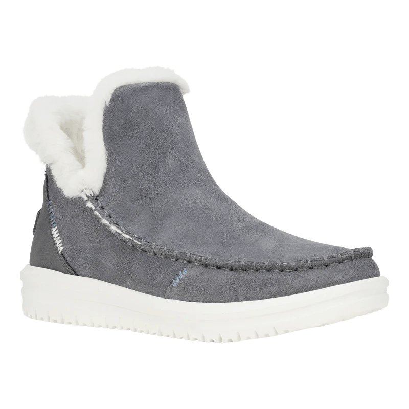 Hey Dude - Hey Dude Camden Suede Charcoal Charcoal pic 1 - The Shoe Collective