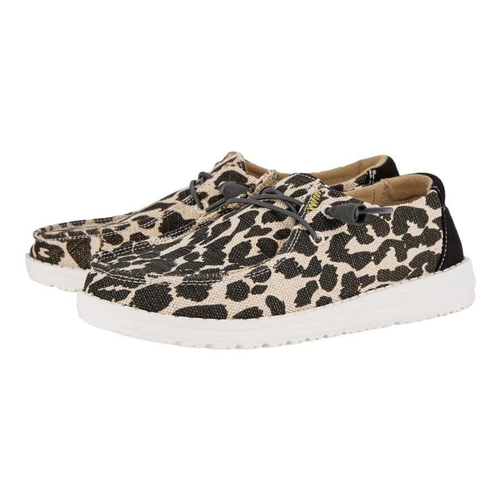 Hey Dude - Wendy Leopard Sparkle Leopard Tan pic 2 - The Shoe Collective