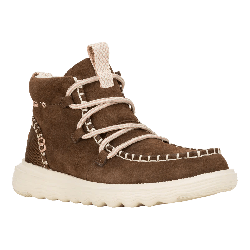 Hey Dude - Women’s Reyes Suede Boot Espresso Espresso pic 1 - The Shoe Collective