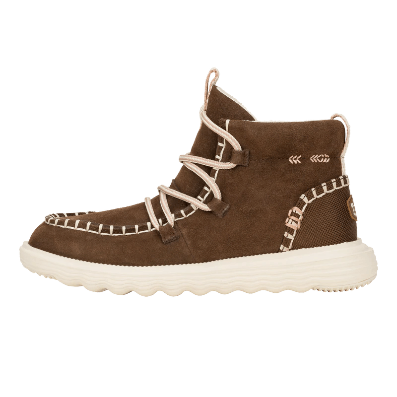 Hey Dude - Women’s Reyes Suede Boot Espresso Espresso pic 4 - The Shoe Collective