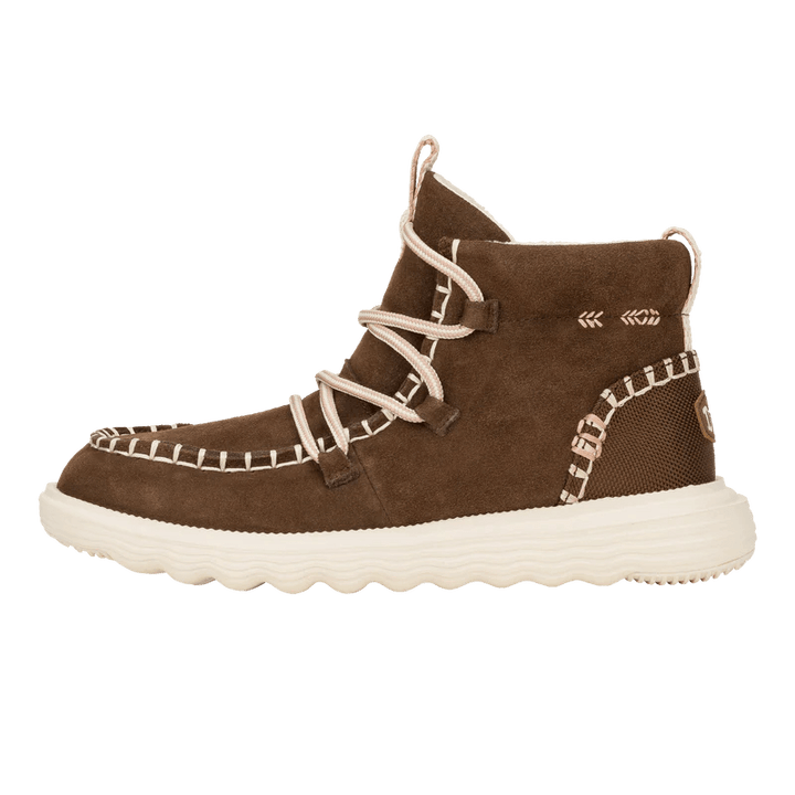Hey Dude - Women’s Reyes Suede Boot Espresso Espresso pic 4 - The Shoe Collective