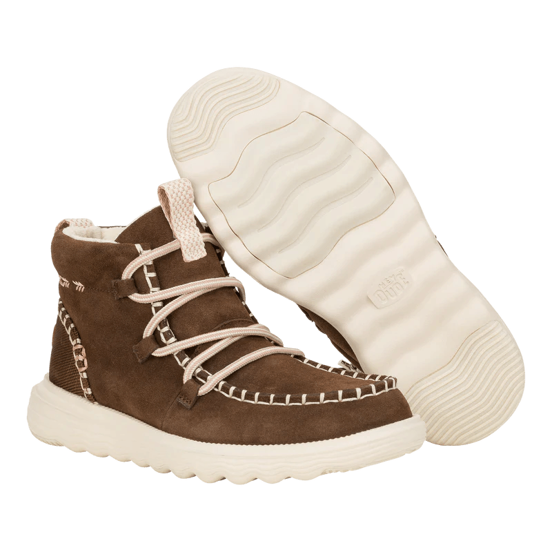 Hey Dude - Women’s Reyes Suede Boot Espresso Espresso pic 6 - The Shoe Collective