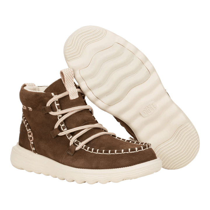 Hey Dude - Women’s Reyes Suede Boot Espresso Espresso pic 6 - The Shoe Collective
