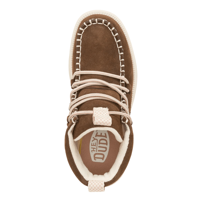Hey Dude - Women’s Reyes Suede Boot Espresso Espresso pic 7 - The Shoe Collective