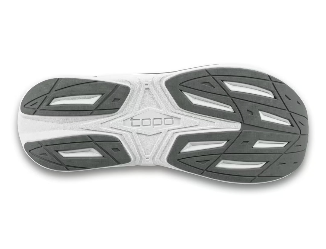 Topo Athletic Phantom 4 women’s running shoe heel detail in Grey/Grey