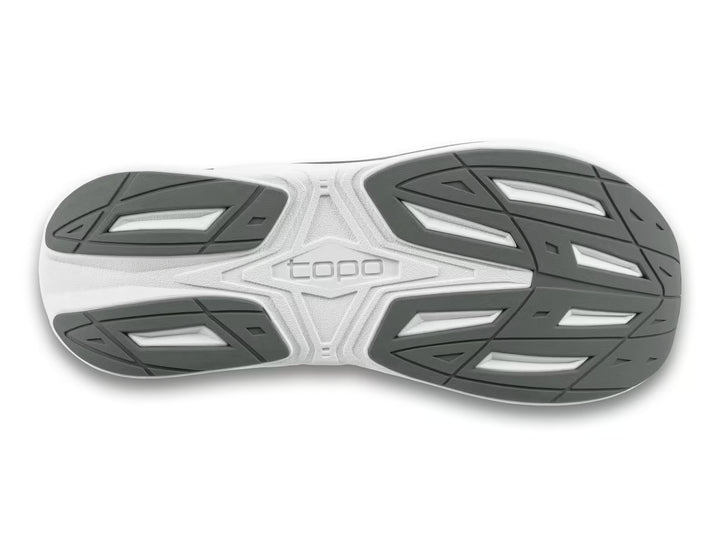Topo Athletic Phantom 4 women’s running shoe heel detail in Grey/Grey