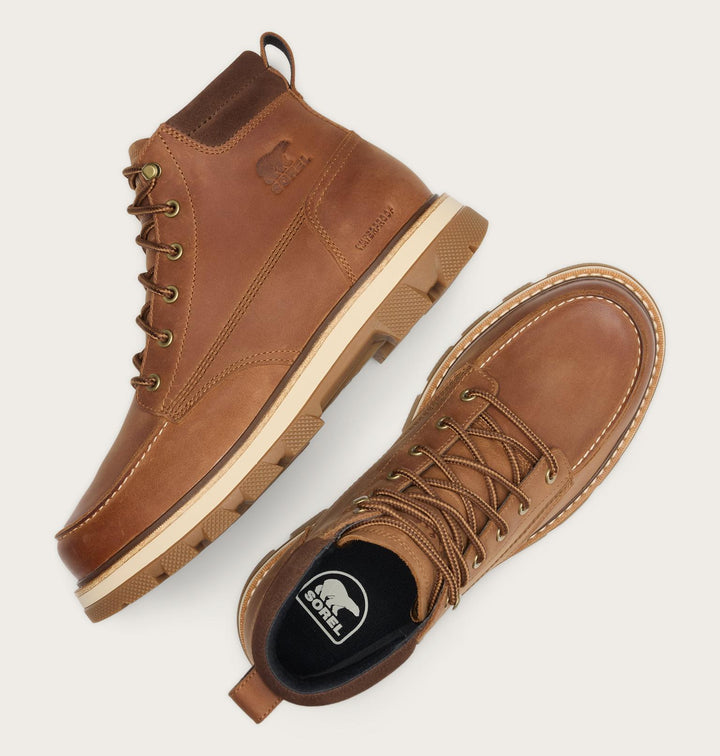 Sorel Men’s Lark-47 Moc Toe Waterproof Boot - Velvet Tan, Tobacco 4