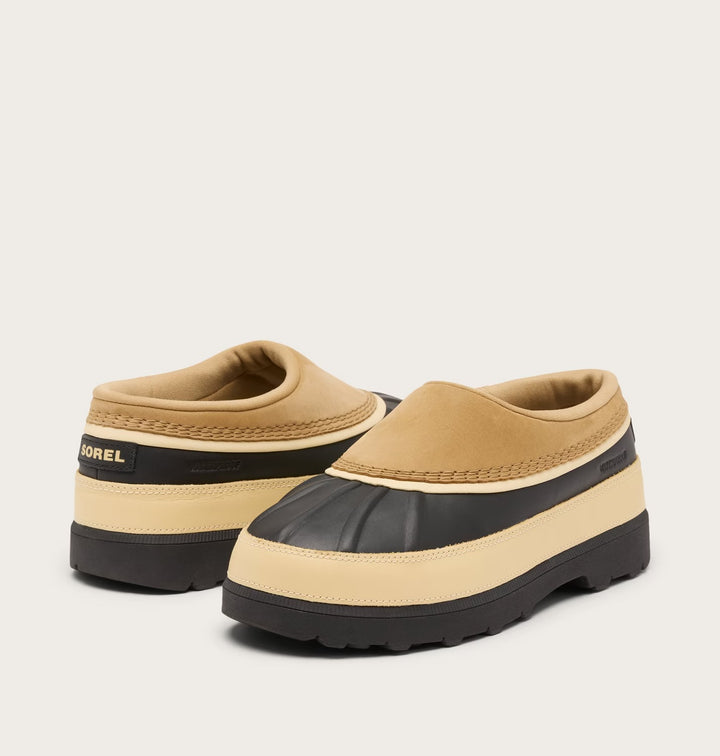 Sorel Women’s Ambler Waterproof Clog - Caribou Buff, Black 8