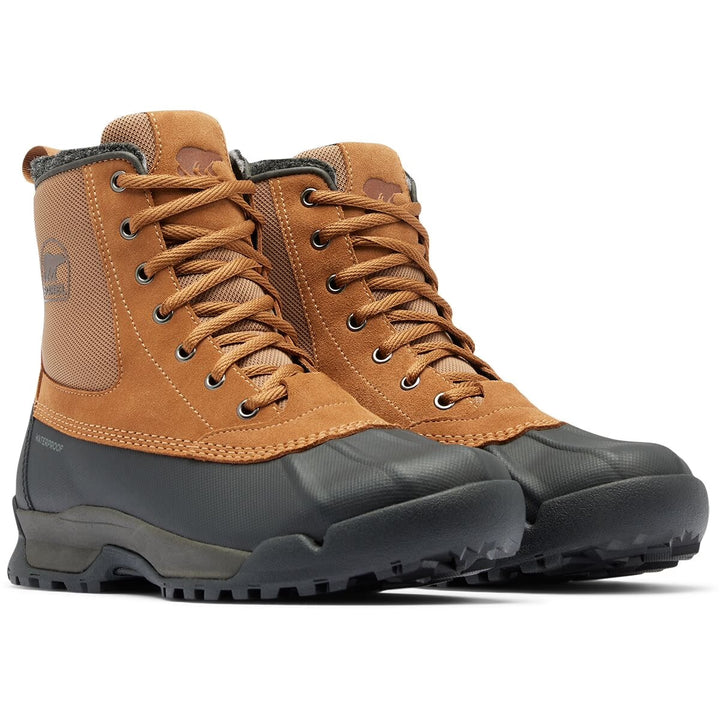 Sorel Men’s Buxton Lite Waterproof Boot - Elk, Black 1