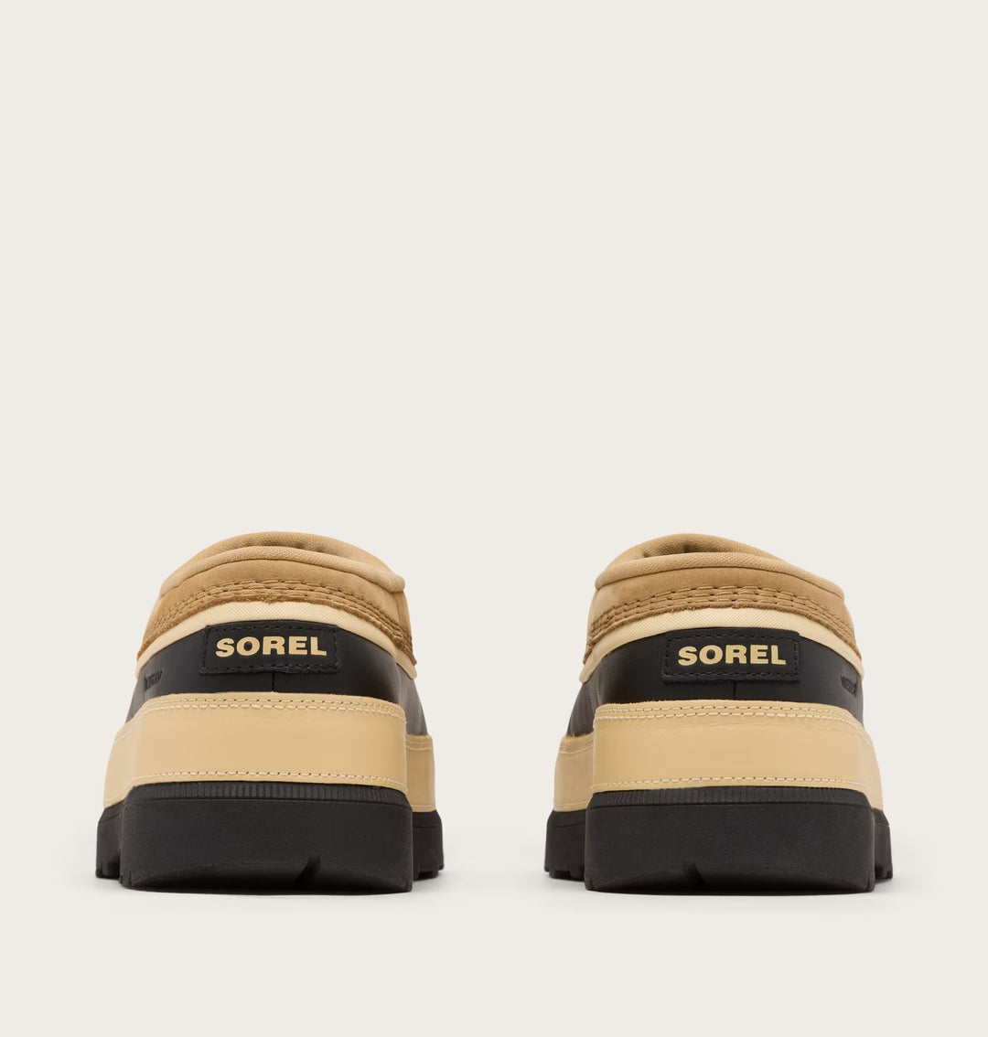 Sorel Women’s Ambler Waterproof Clog - Caribou Buff, Black 1