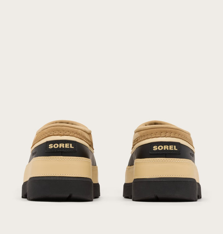 Sorel Women’s Ambler Waterproof Clog - Caribou Buff, Black 1