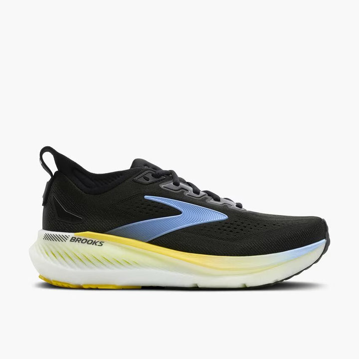 Brooks Men’s Glycerin GTS 23 Running Shoe - Black/Cyber Yellow/Nightlife