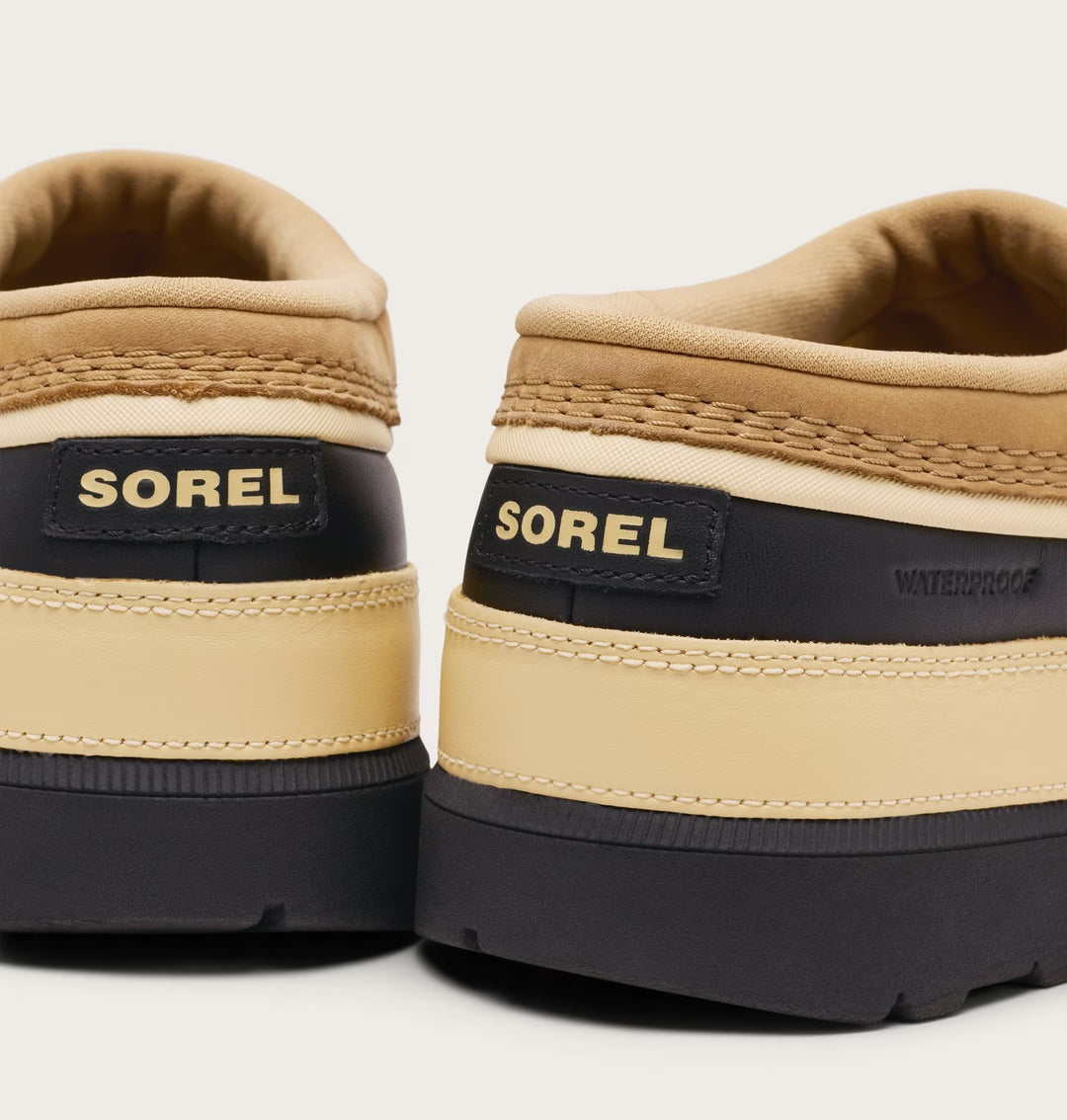 Sorel Women’s Ambler Waterproof Clog - Caribou Buff, Black 9