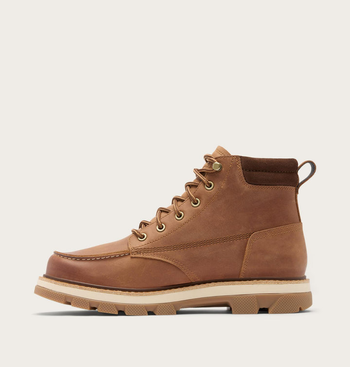 Sorel Men’s Lark-47 Moc Toe Waterproof Boot - Velvet Tan, Tobacco 3