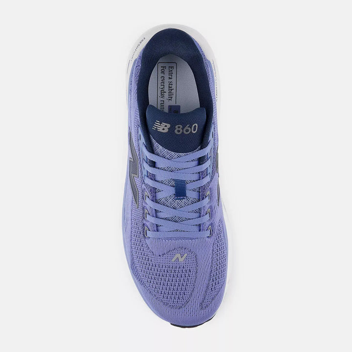 New Balance Men’s Fresh Foam X 860v15 Running Shoe - Fairweather Blue / NB Navy Top View