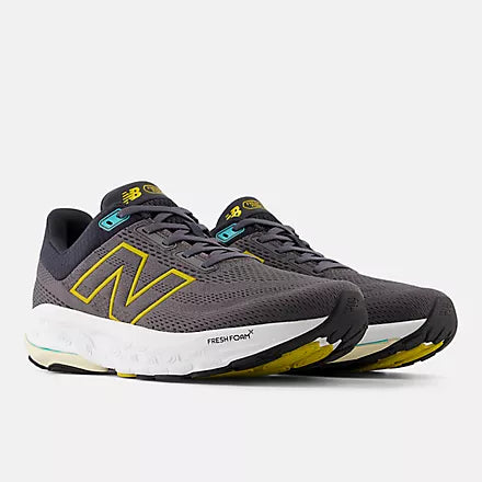 New Balance Men's Fresh Foam 860v14 Running Shoes - Magnet w Ginger Lemon /Cyber Jade 1