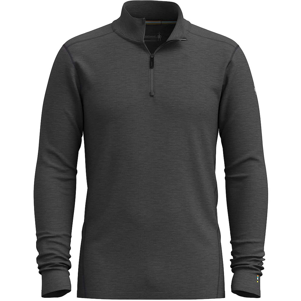 Smartwool Men's Classic All-Season Merino Base Layer 1/4 Zip in Iron Heather