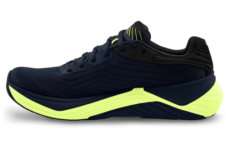 Topo Athletic Men's Ultrafly 5 Running Shoe Navy / Lime 4