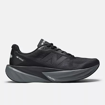 New Balance Men's Fuel Cell Rebel V5 Running Shoes - Black/Grey 