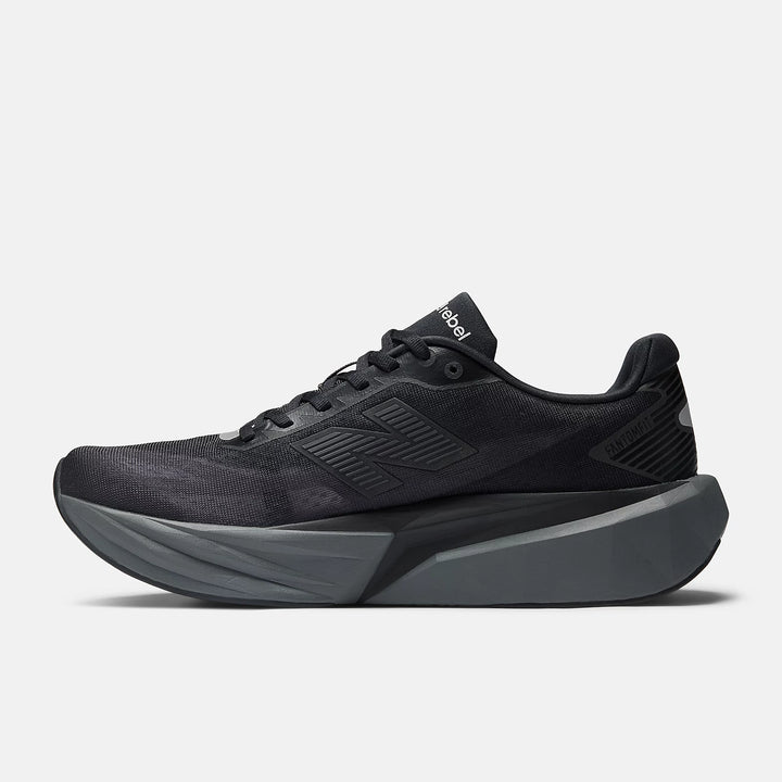 New Balance Men's Fuel Cell Rebel V5 Running Shoes - Black/Grey 2