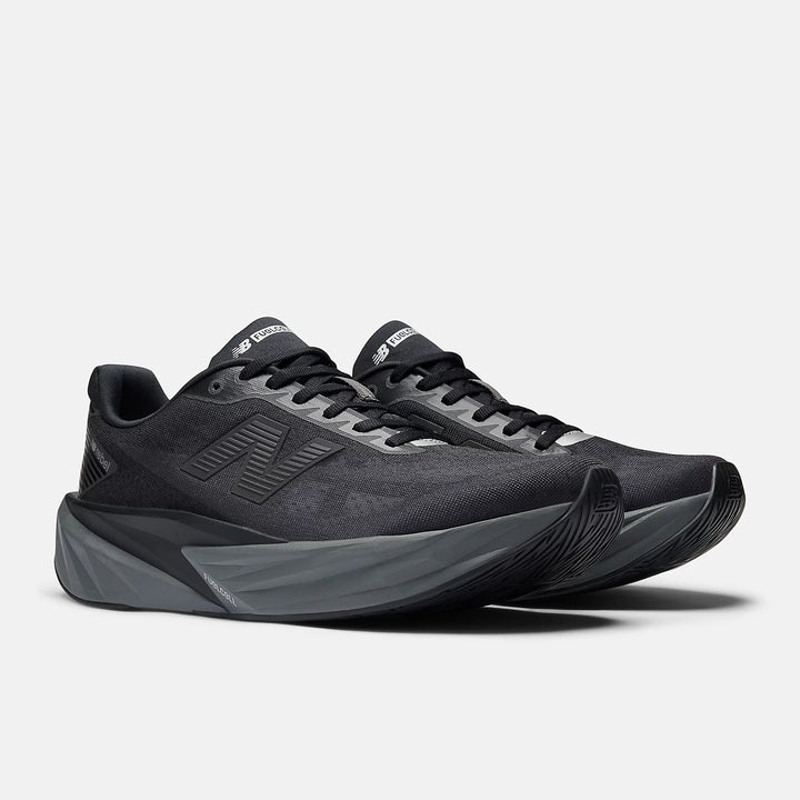 New Balance Men's Fuel Cell Rebel V5 Running Shoes - Black/Grey 1