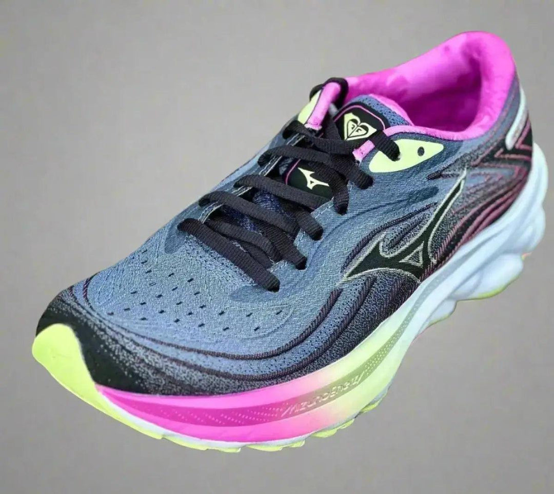 Mizuno - Mizuno Women’s Wave Skyrise 5 Roxy Running Shoe Wild Wind-Black pic 1 - The Shoe Collective