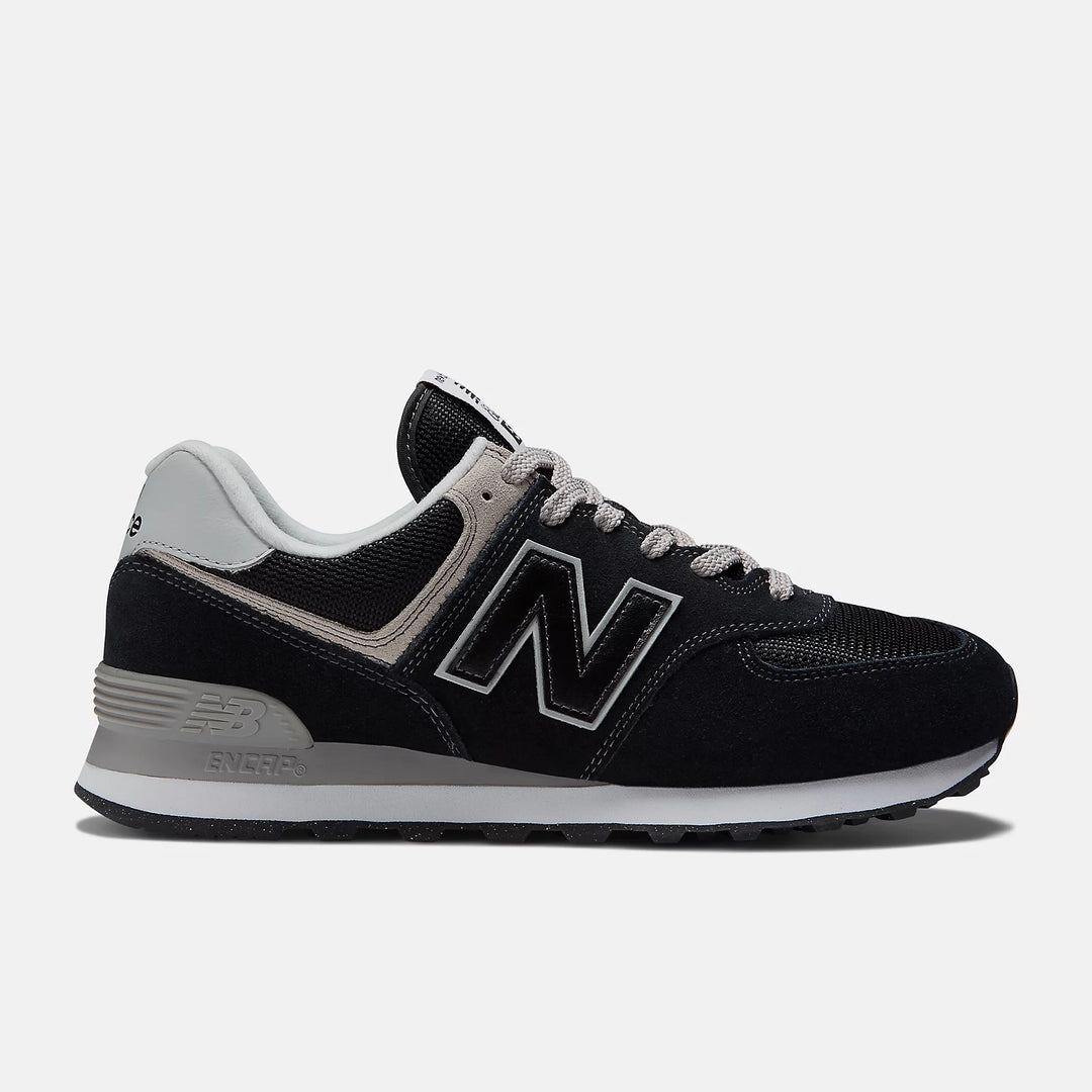 New Balance Men's 574 Black/White