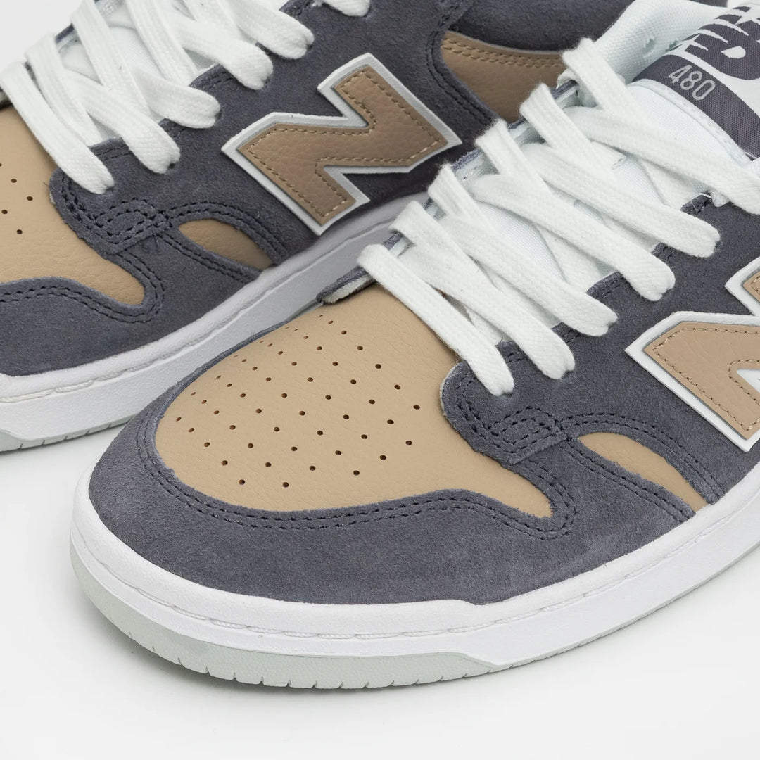 New Balance Numeric 480 Skate Shoe - Purple/Tan/Aloe 2