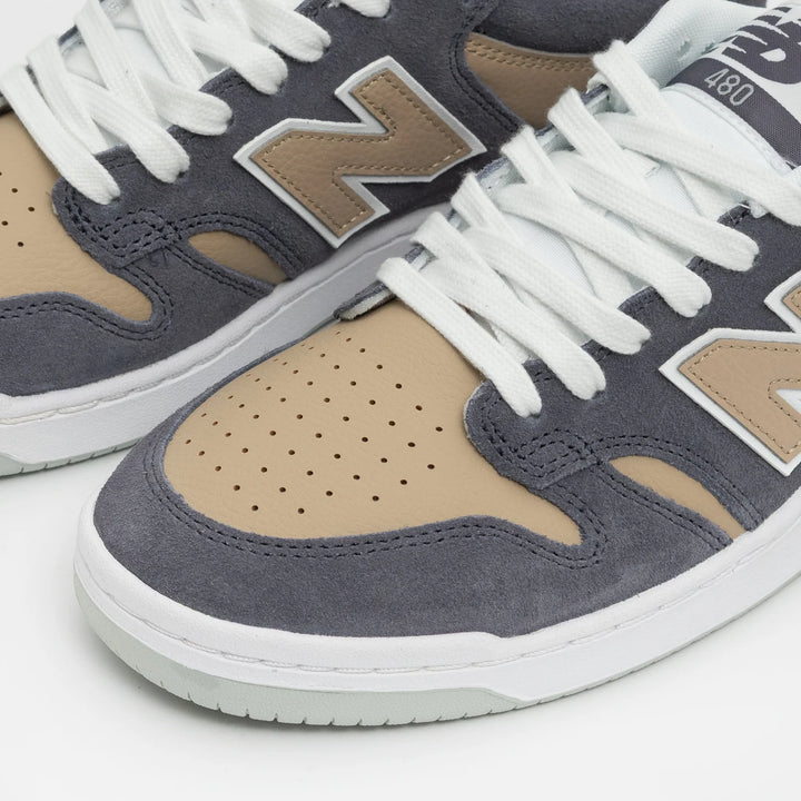 New Balance Numeric 480 Skate Shoe - Purple/Tan/Aloe 2