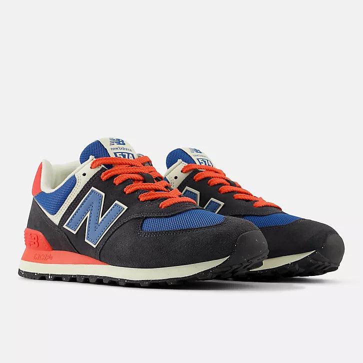 New Balance - New Balance 574 Unisex Black Blue Black Blue pic 6 - The Shoe Collective