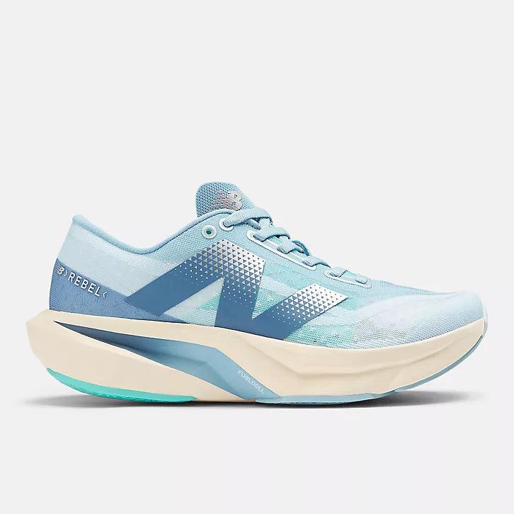 New Balance - New Balance Women’s Fuel Cell Rebel V4 Running Shoes Quarry Blue/Chrome Blue pic 1 - The Shoe Collective