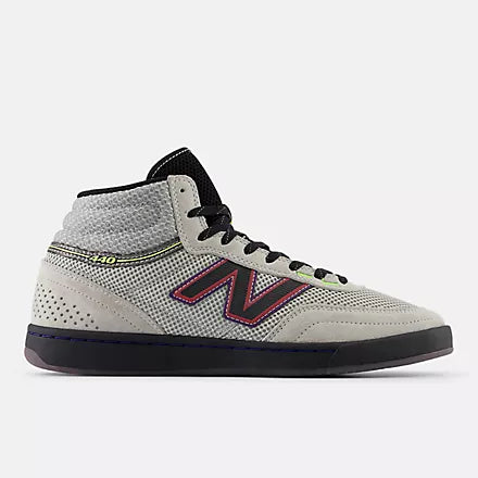 New Balance Numeric Mens Justin Henry 440 High V2 Shoes Grey/Purple pic 1 - The Shoe Collective