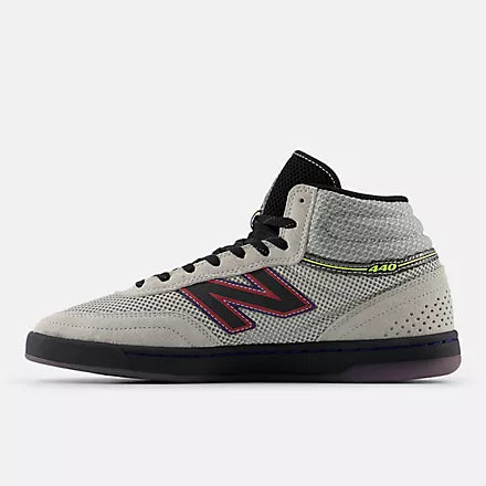 New Balance Numeric Mens Justin Henry 440 High V2 Shoes Grey/Purple pic 2 - The Shoe Collective