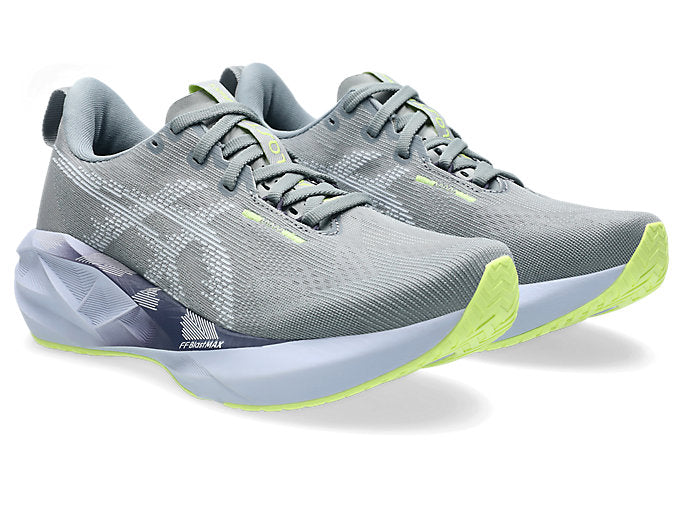 ASICS Women’s Novablast 5 Gravel / Blue Fade 1