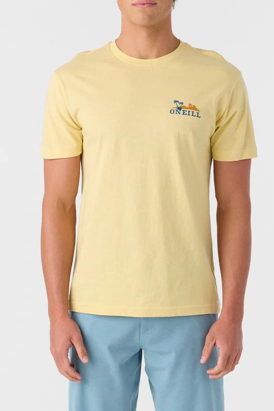 Oneill - Oneill Men's Dos Hermanos Tee Yellow pic 1 - The Shoe Collective