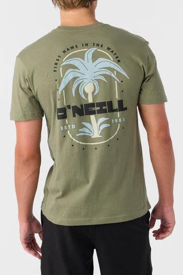 Oneill - Oneill Men's Strainds Standard Fit Tee Olive pic 1 - The Shoe Collective