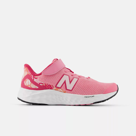 New Balance Kids Fresh Foam Arishi V4 Bungee Lace Shoes Pink 1