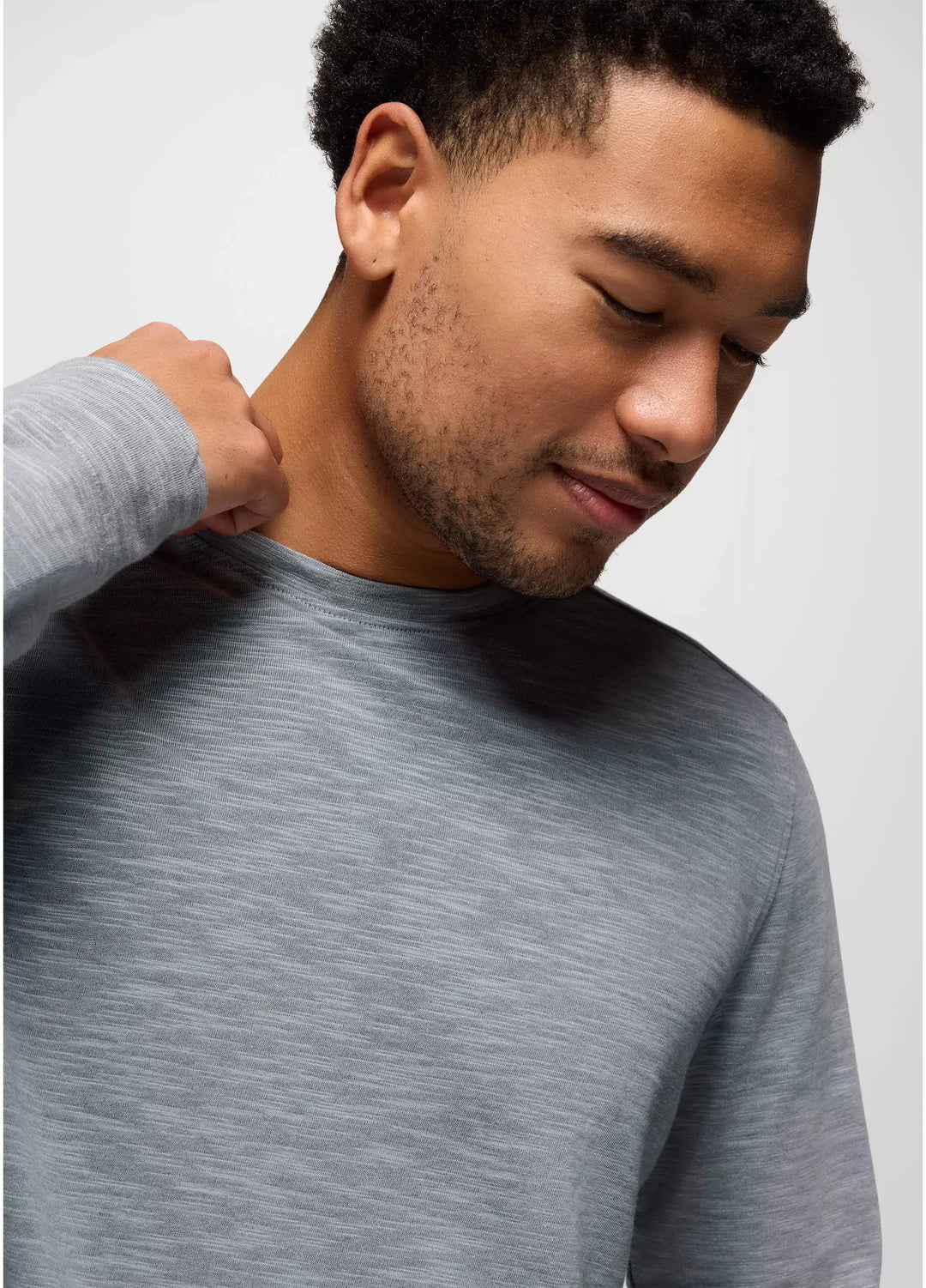 Prana Men's Ronnie Crew II Long Sleeve Shirt - Quarry