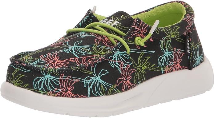 reef - Kids Cushion Coast Shoes Neon palm pic 1 - The Shoe Collective