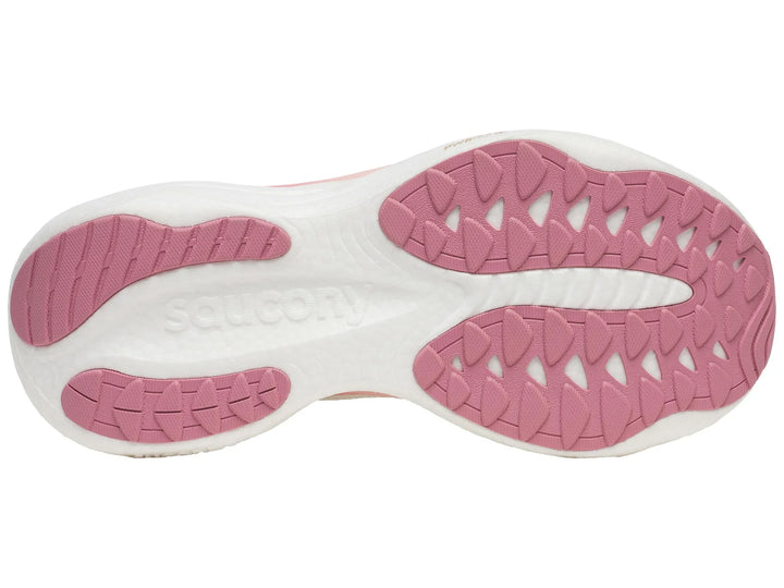 Saucony Ride 18 Women's Running Shoes - Vanilla/Mauve 3