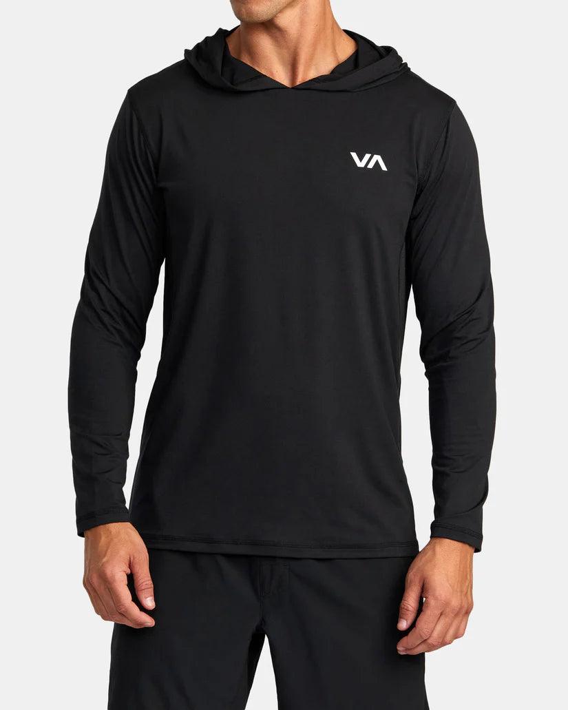 RVCA - RVCA Men’s Sport Vent LS Hood Black pic 1 - The Shoe Collective