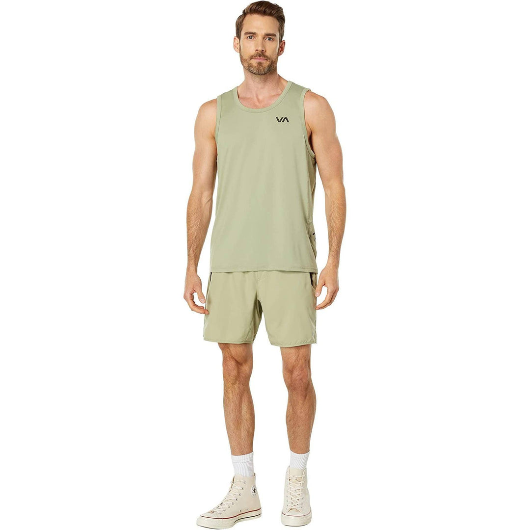 RVCA - Sport Vent Tank Army Grey pic 5 - The Shoe Collective