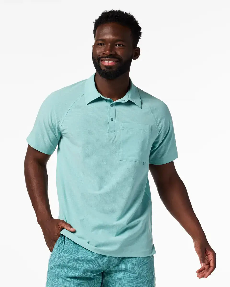 Cotopaxi Men's Pulso Tech Polo Tide Pool 3