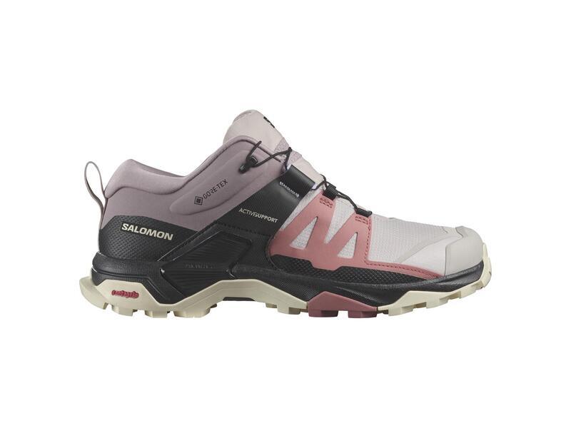 Salomon - Salomon Women’s X Ultra Gore-Tex Trail Shoes Ashes of Roses/Light Mahogany/Almond Milk pic 1 - The Shoe Collective