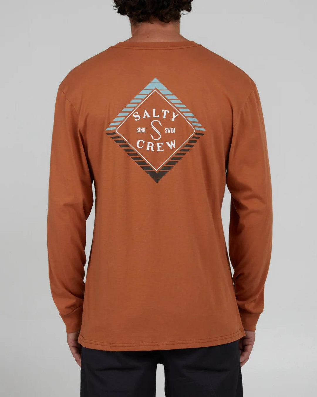 Salty Crew - Salty Crew Men's Faded Premium Long Sleeve Tee Sierra pic 1 - The Shoe Collective