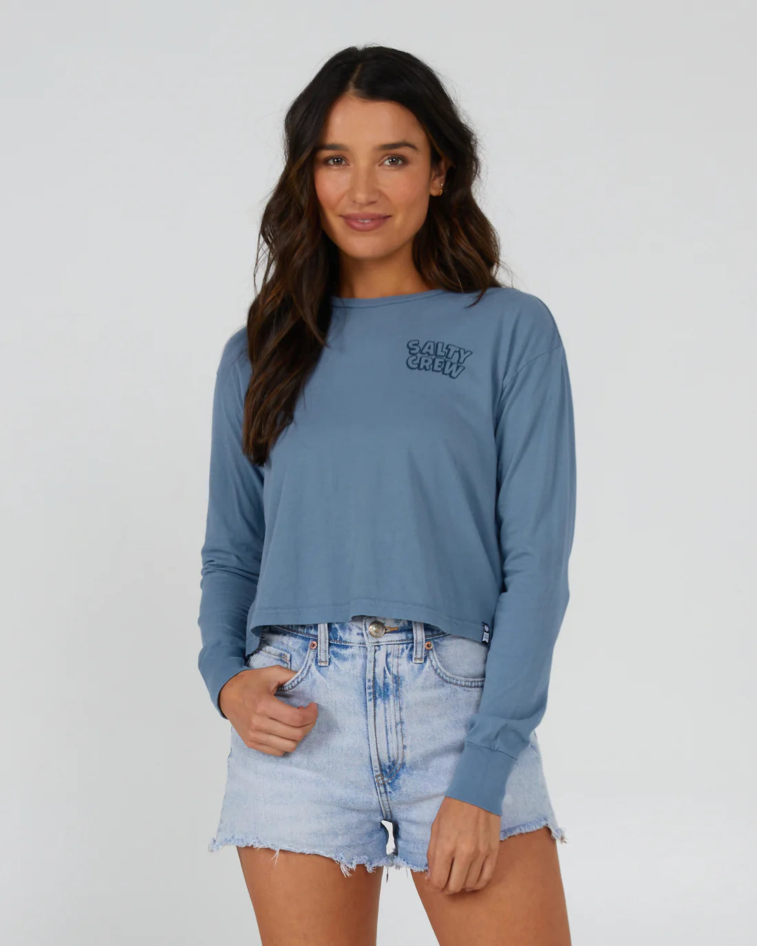 Salty Crew - Salty Crew Women's Floats Your Boat Crop Long Sleeve - The Shoe Collective