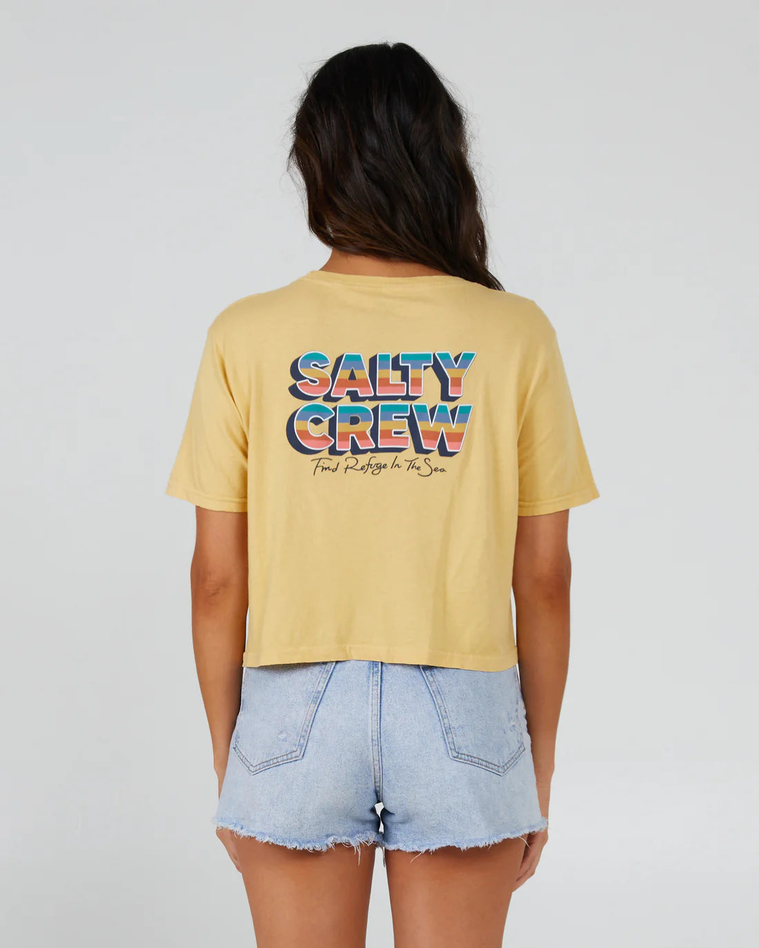 Salty Crew - Salty Crew Women's Summertime Crop Tee - The Shoe Collective