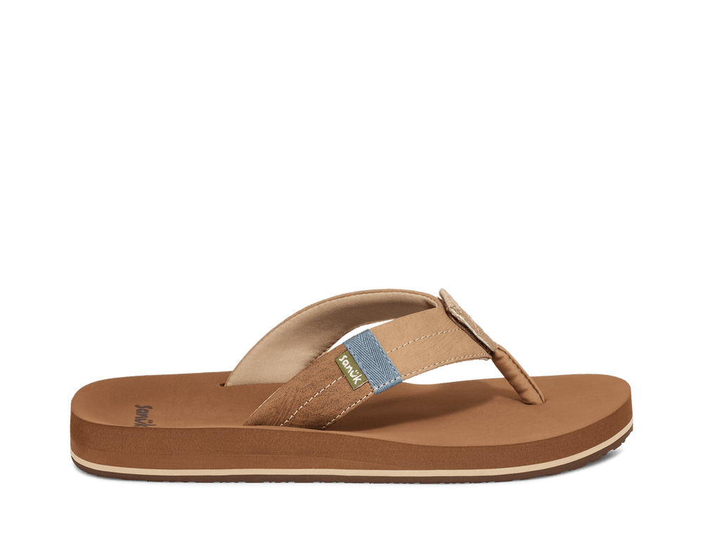 Sanuk - Sanuk Men’s Ziggy Switchfit Sandal Tan - The Shoe Collective