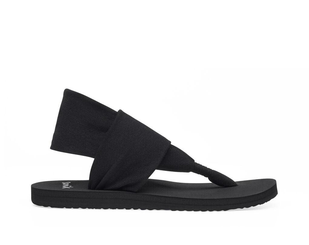 Sanuk - Sanuk Women’s Sling Sandal Black Black pic 2 - The Shoe Collective