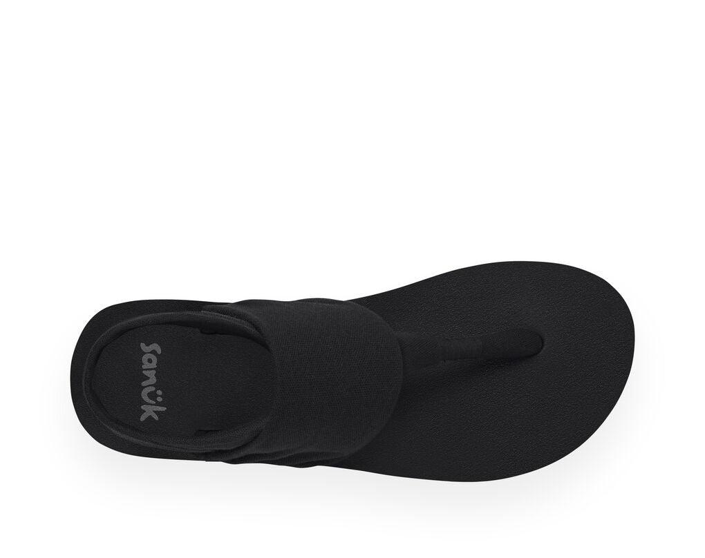 Sanuk - Sanuk Women’s Sling Sandal Black Black pic 6 - The Shoe Collective